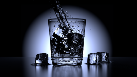Render vaso con agua 